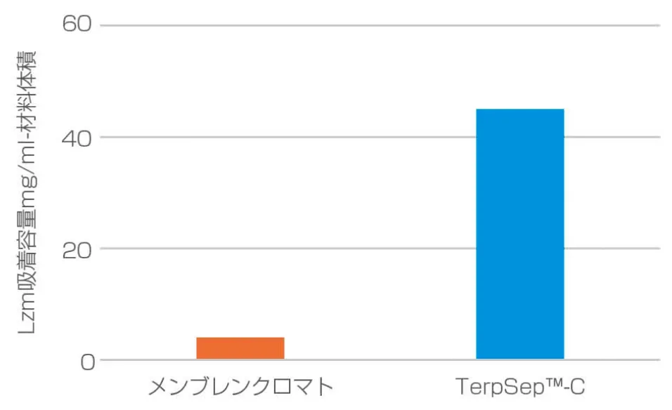 リゾチーム吸着試験